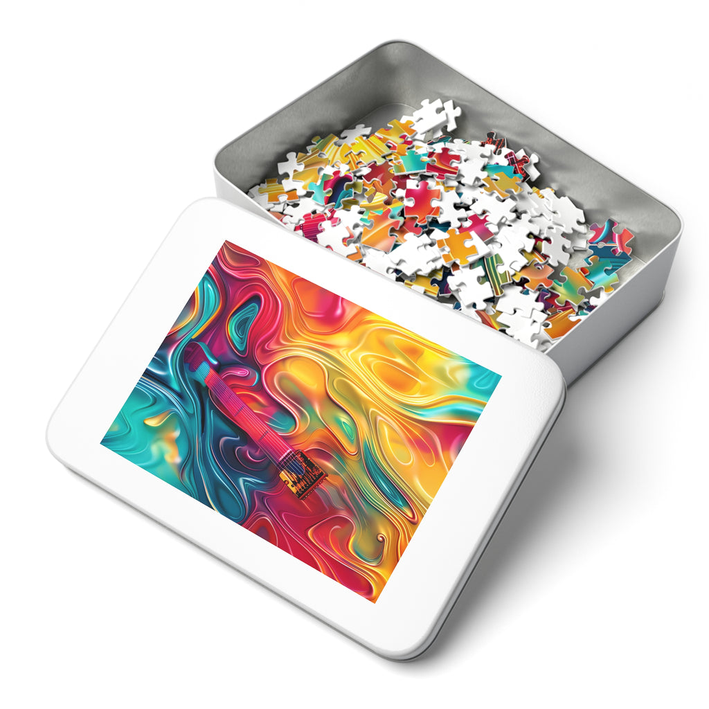 Ocean Swirl Flow Jigsaw Puzzle with Tin – Fluid Art