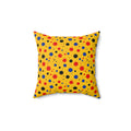 Blot Burst Faux Suede Cushion – Ink Splash Pattern