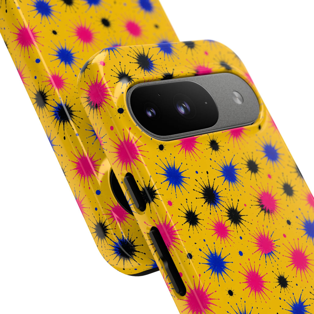 Splash Crowns Tough Phone Case – Ink Splash Pattern