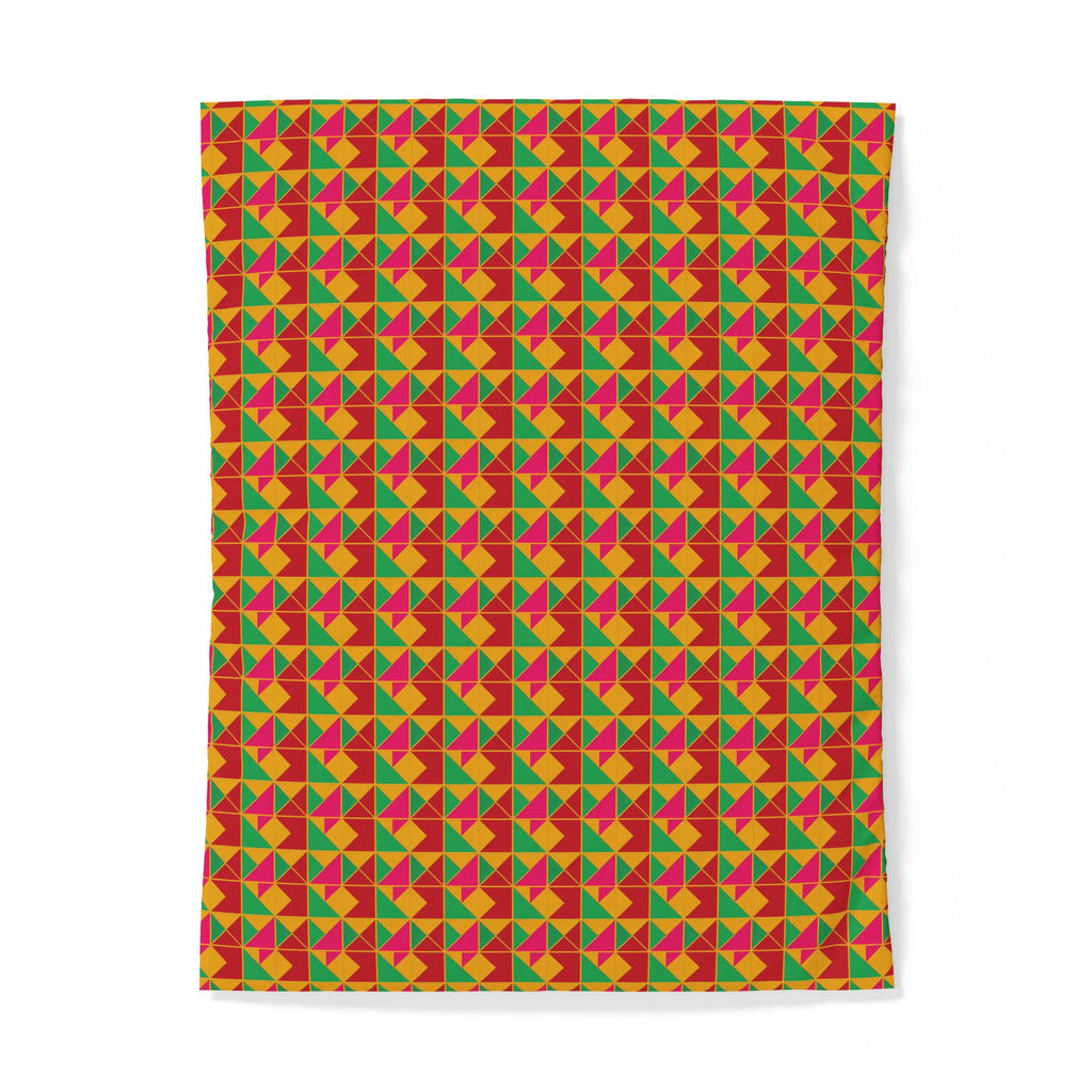 Jewel Block Quilt Cotton Duvet Cover – Geometric Blocks Pattern