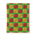 Giant Cut Gem Grid Cotton Duvet Cover – Faceted Gem Geometric Pattern