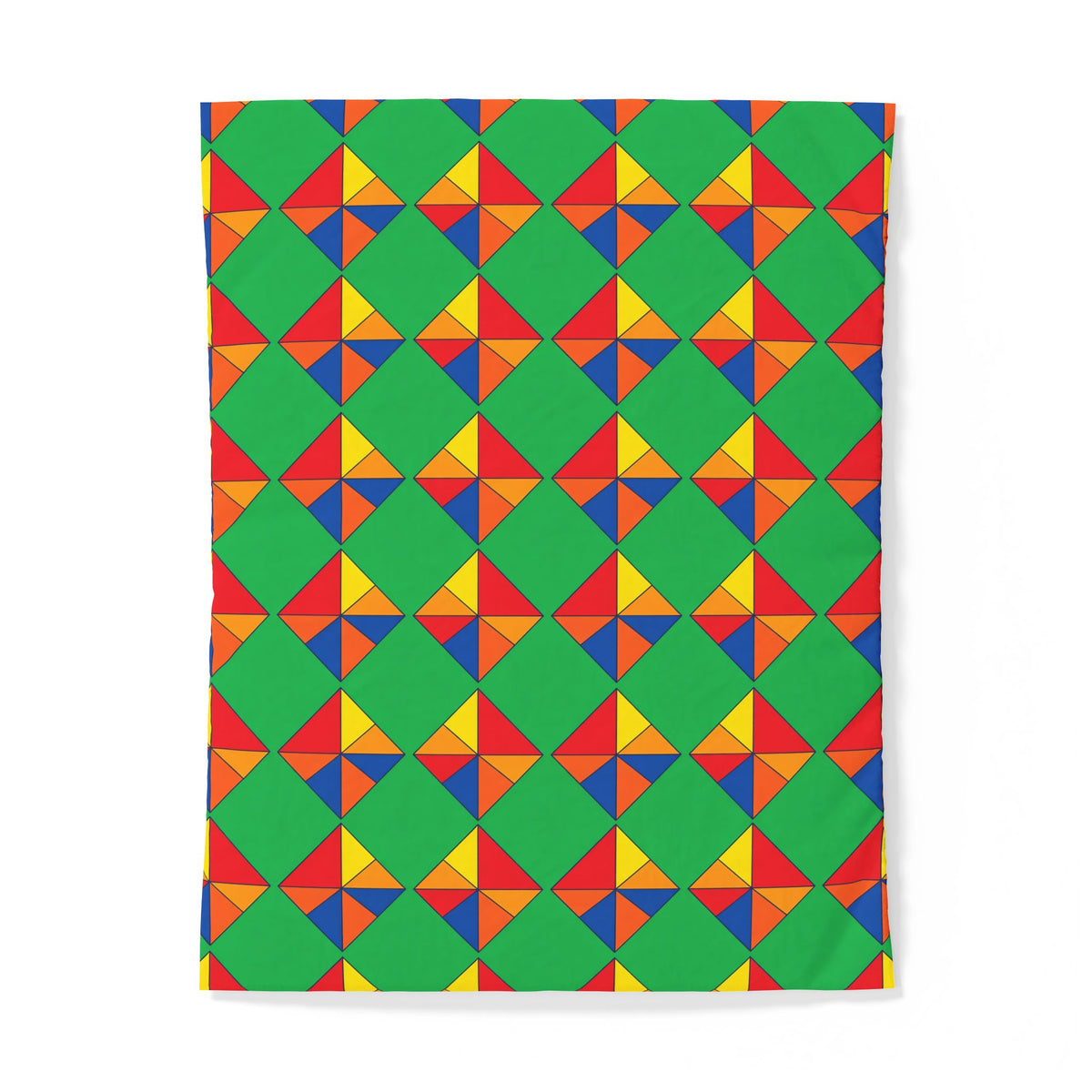 Cubist Kite Quartet Cotton Duvet Cover – Cubist Geometric Pattern
