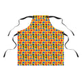 Cut-Out Arcs Yellow Apron – Cut-Paper Abstract Pattern