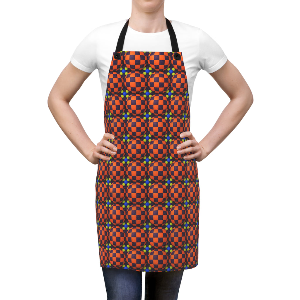 Checker Bulge Apron – Op-Art Pattern