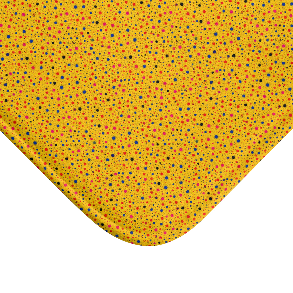 Confetti Spatter Bath Mat – Paint Splatter Pattern