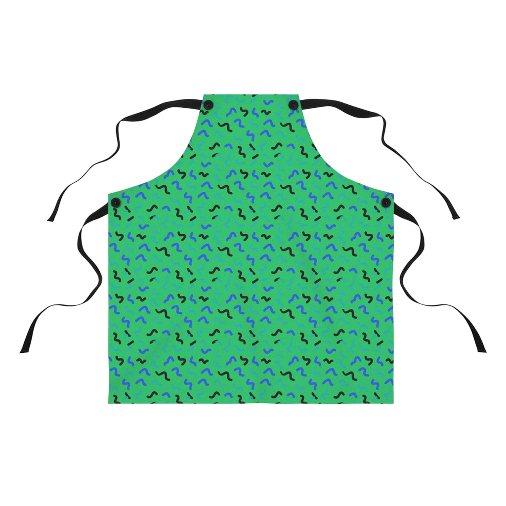 Squiggle Strokes Apron – Ocean Jewel