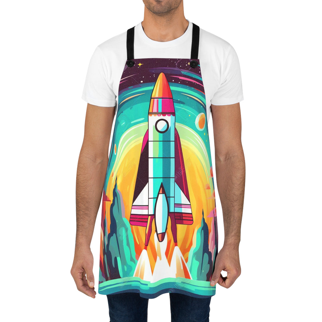 Retro Rocket Launch Apron – Retro Space Art