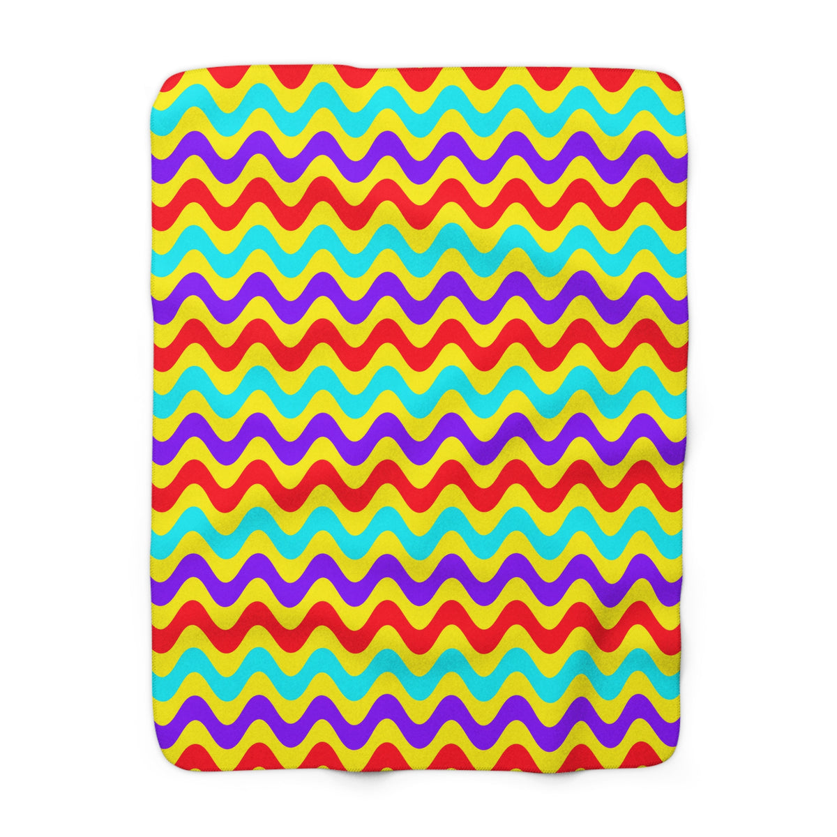 Big Ripple Chevrons Sherpa Fleece Blanket – Op-Art Chevron Pattern