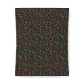 Garnet Emerald Blobs Cotton Duvet Cover – Liquid Chrome Pattern