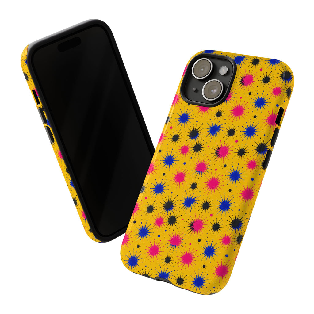 Splash Crowns Tough Phone Case – Ink Splash Pattern
