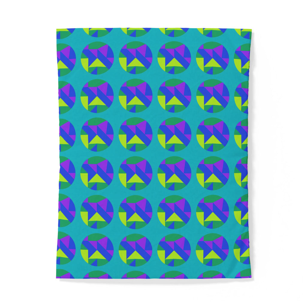 Broken Circle Planes Cotton Duvet Cover – Peacock Jewel