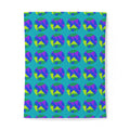 Broken Circle Planes Cotton Duvet Cover – Peacock Jewel