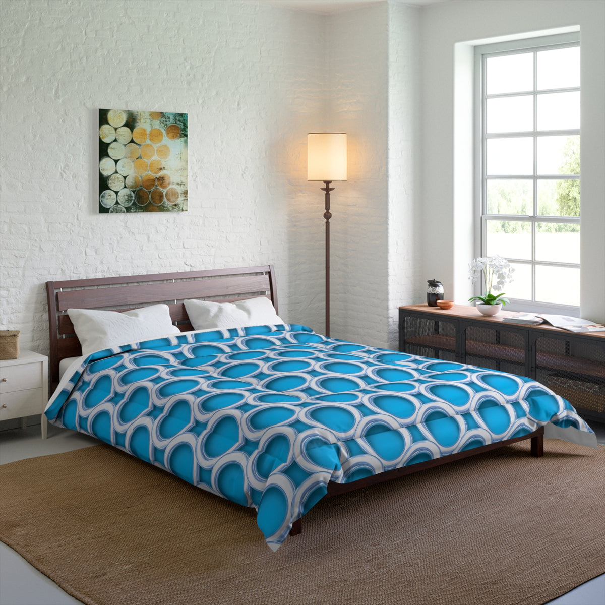 Big Gold Ring Weave Comforter – Ice Jewel