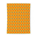 Grand Gold Ogee Lattice II Cotton Duvet Cover – Hot Citrus Festive