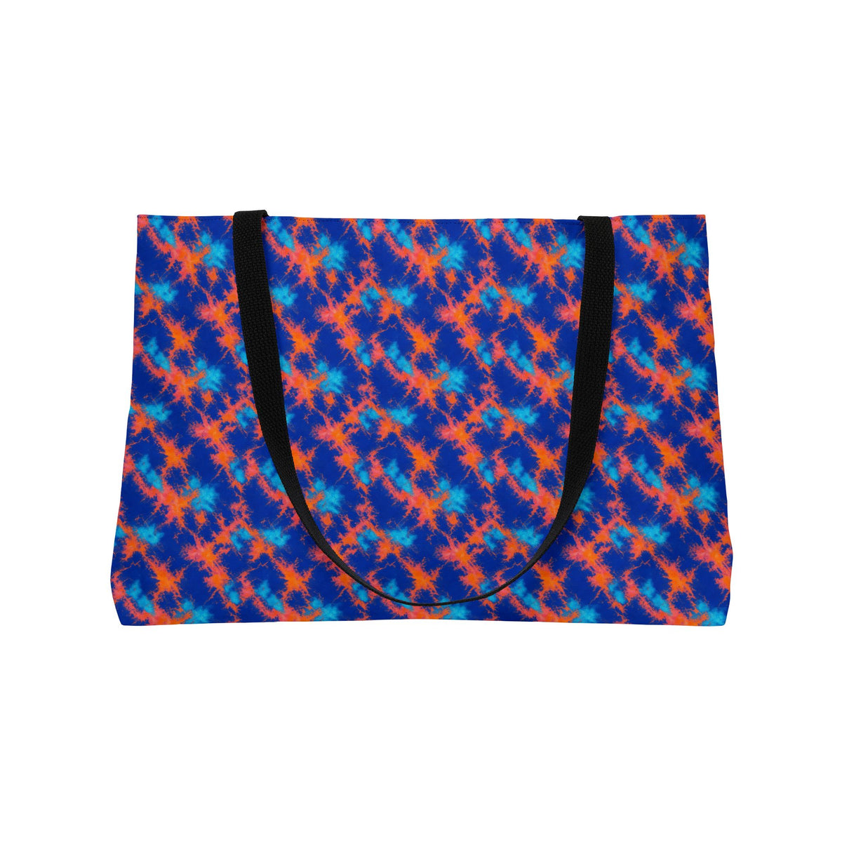 Crumple Neon Marble Weekender Tote Bag – Ice Dye Pattern