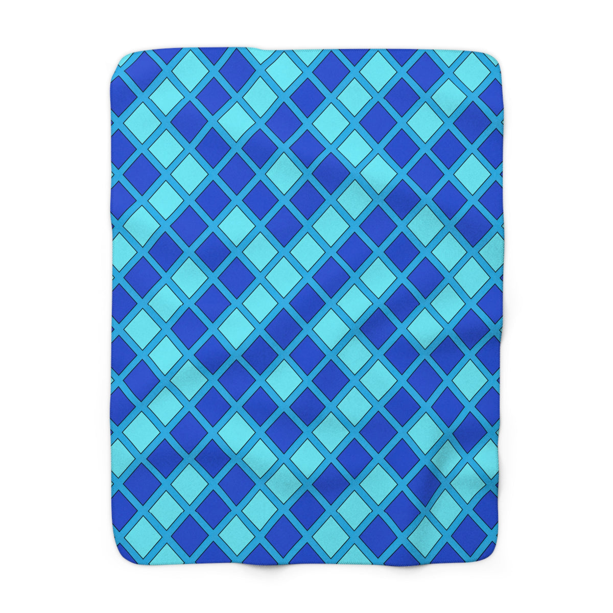 Harlequin Gold Grid Sherpa Fleece Blanket – Ice Jewel