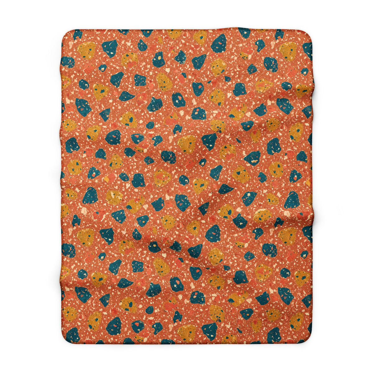 Two-Scale Chips Sherpa Fleece Blanket – Abstract Chip Pattern Pattern