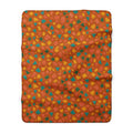 Angular Shard Scatter Sherpa Fleece Blanket – Terrazzo Pattern