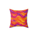 Ombre Wash Bands Faux Suede Cushion – Ombre Wash Pattern