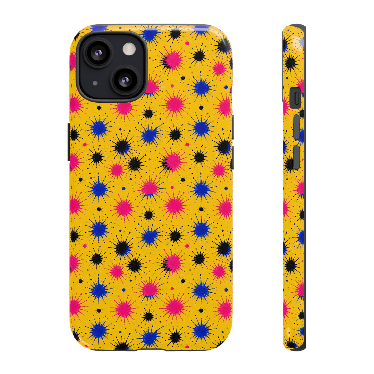 Splash Crowns Tough Phone Case – Ink Splash Pattern