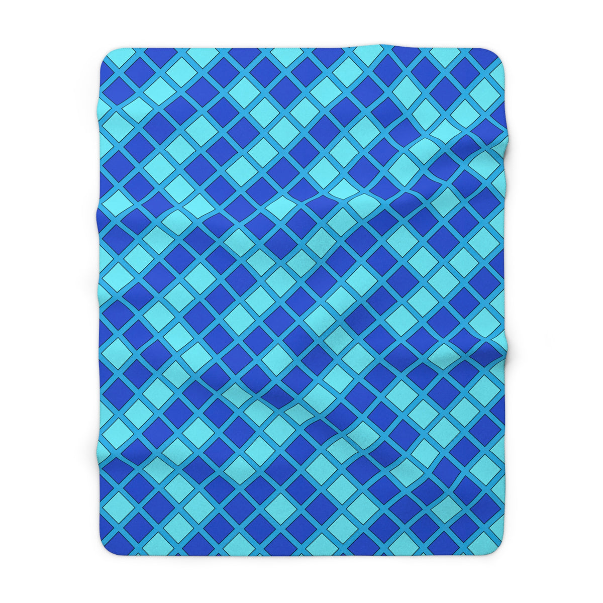 Harlequin Gold Grid Sherpa Fleece Blanket – Ice Jewel