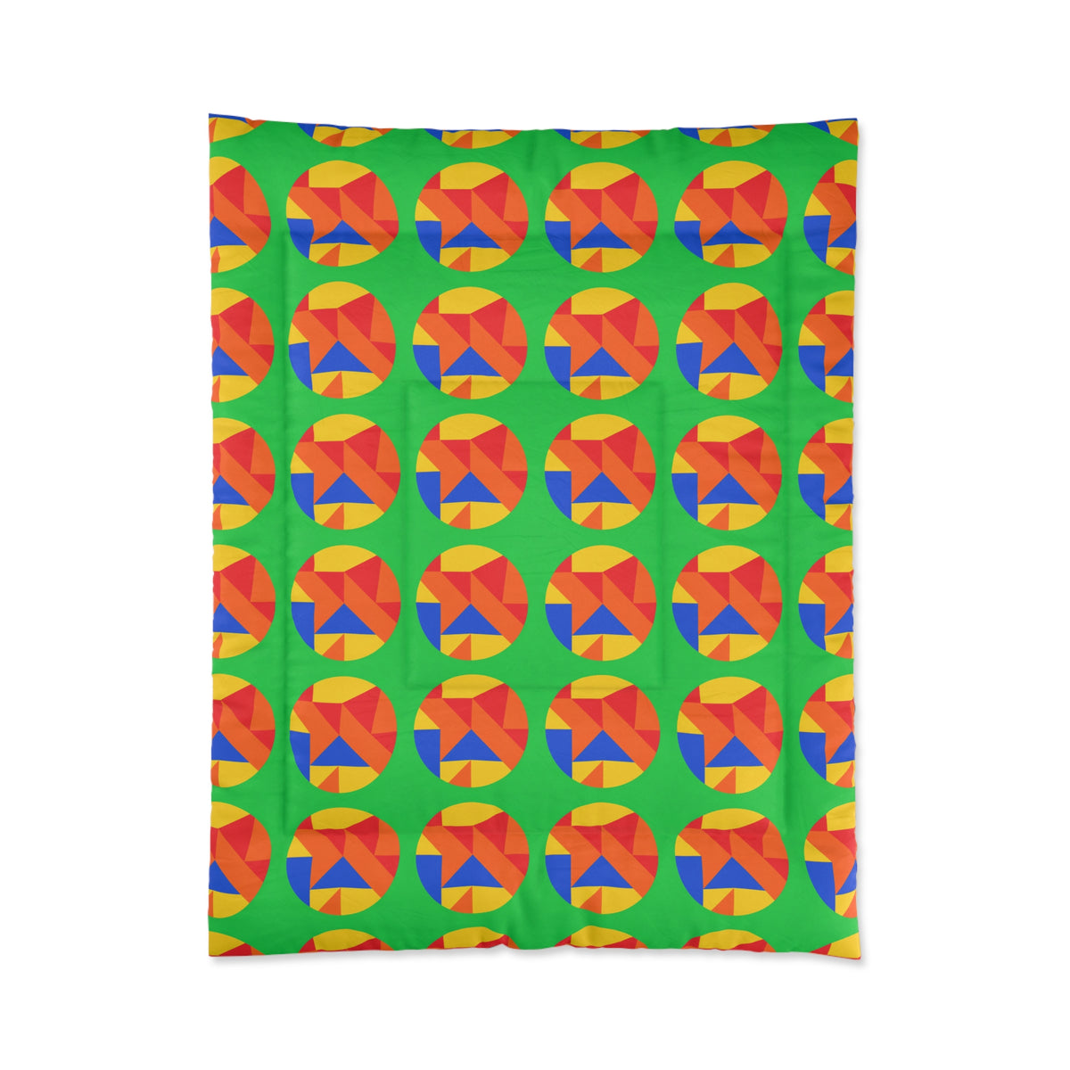 Broken Circle Planes Comforter – Cubist Abstract Pattern