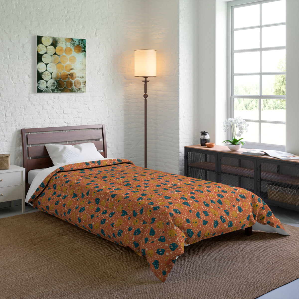 Two-Scale Chips Comforter – Abstract Chip Pattern Pattern