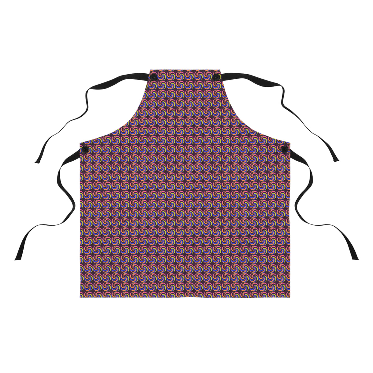Spiral Stripe Swirls Apron – Psychedelic Op-Art Pattern