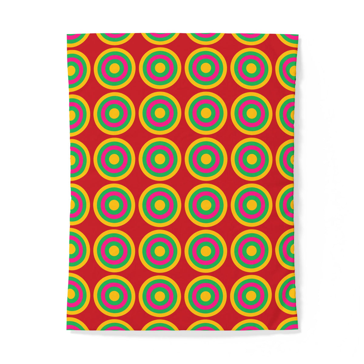 Mega Ring Grid Cotton Duvet Cover – Abstract Circles Pattern