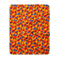 Wet Stroke Blends Sherpa Fleece Blanket – Expressionist Brushstroke Abstract Pattern