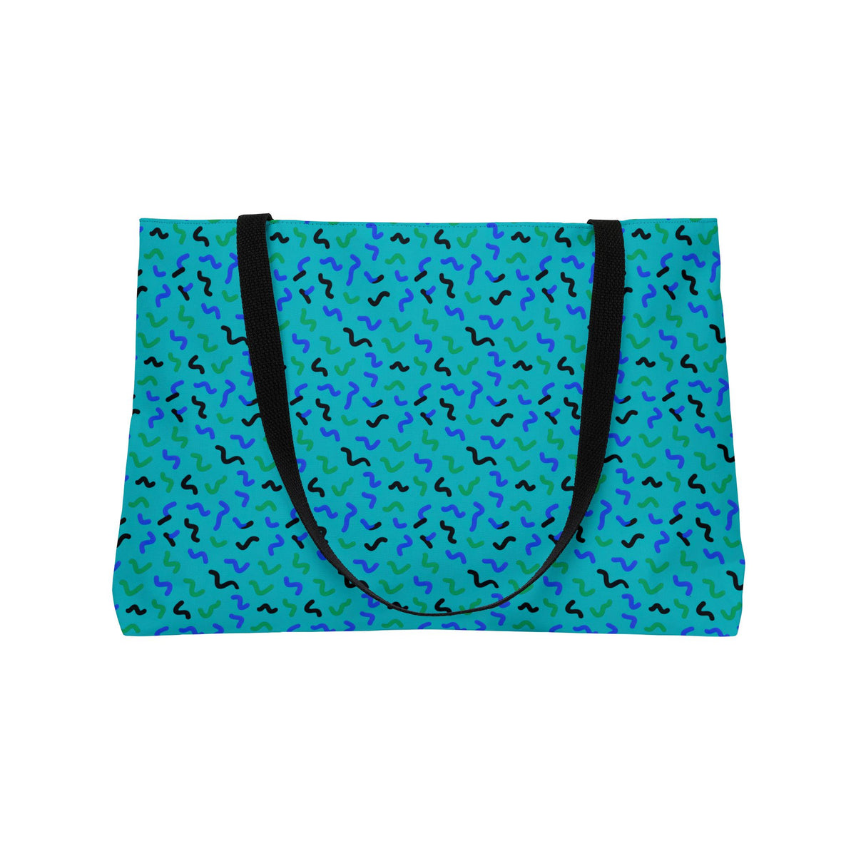 Squiggle Strokes Weekender Tote Bag – Peacock Jewel
