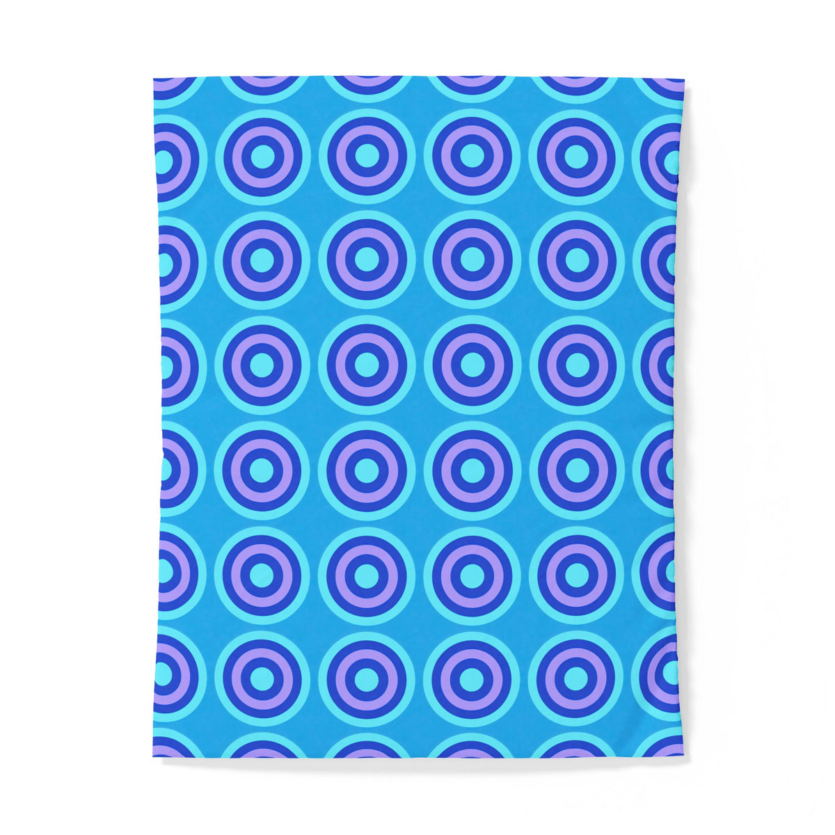 Mega Ring Grid Cotton Duvet Cover – Ice Jewel