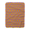 Concentric Hexagon Ripple Sherpa Fleece Blanket – Op-Art Hexagons Pattern
