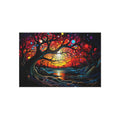 Sunset Dream Tree Outdoor Rug – Surreal Dreamscape Art