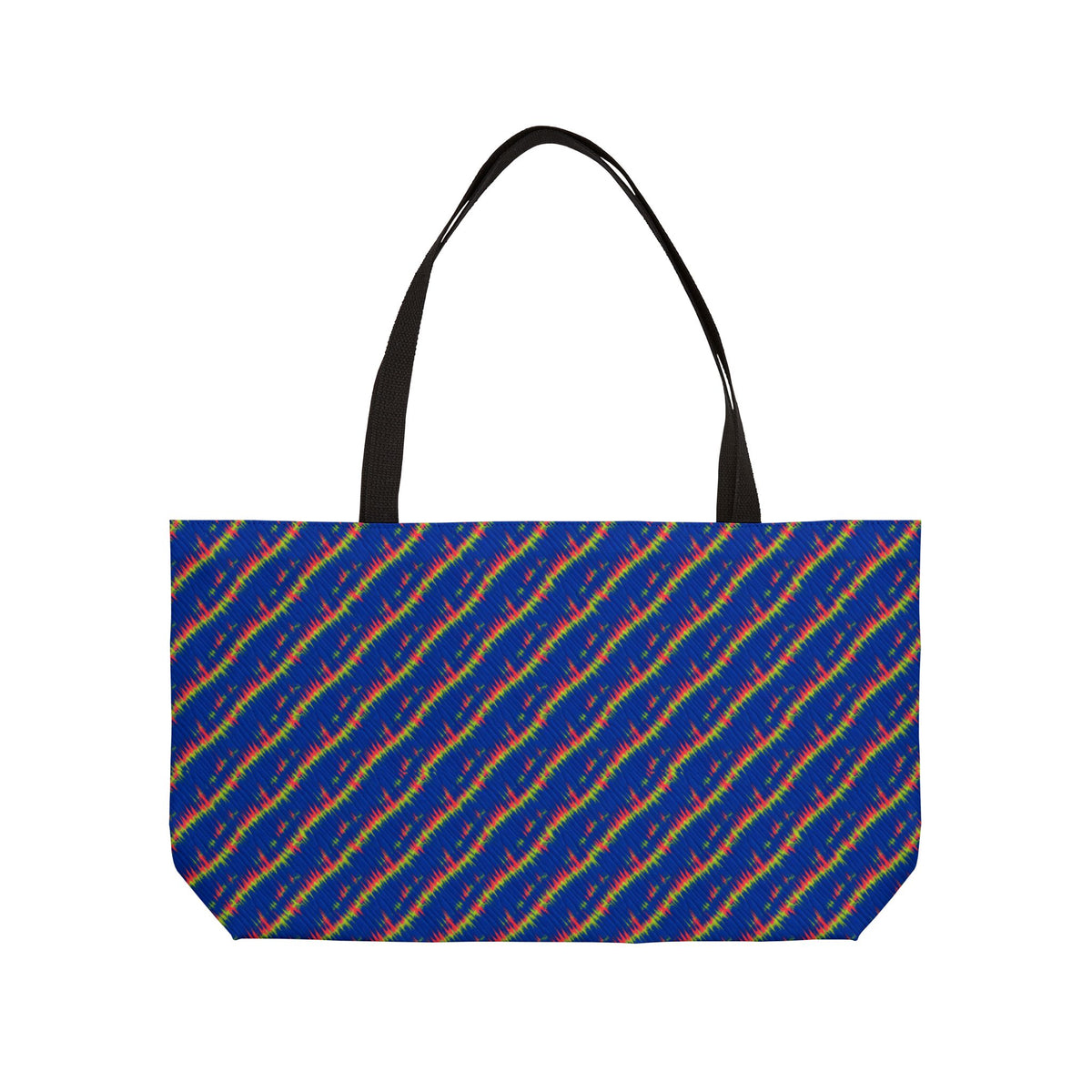 Diagonal Wrap Dye Weekender Tote Bag – Shibori Dye Pattern