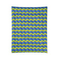Satin Wave Bands Comforter – Peacock Jewel