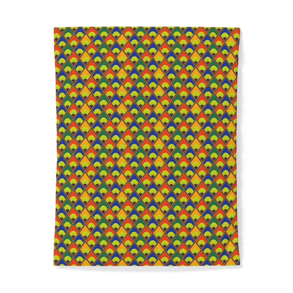 Fanfare Harlequin Cotton Duvet Cover – Art Deco Geometric Pattern
