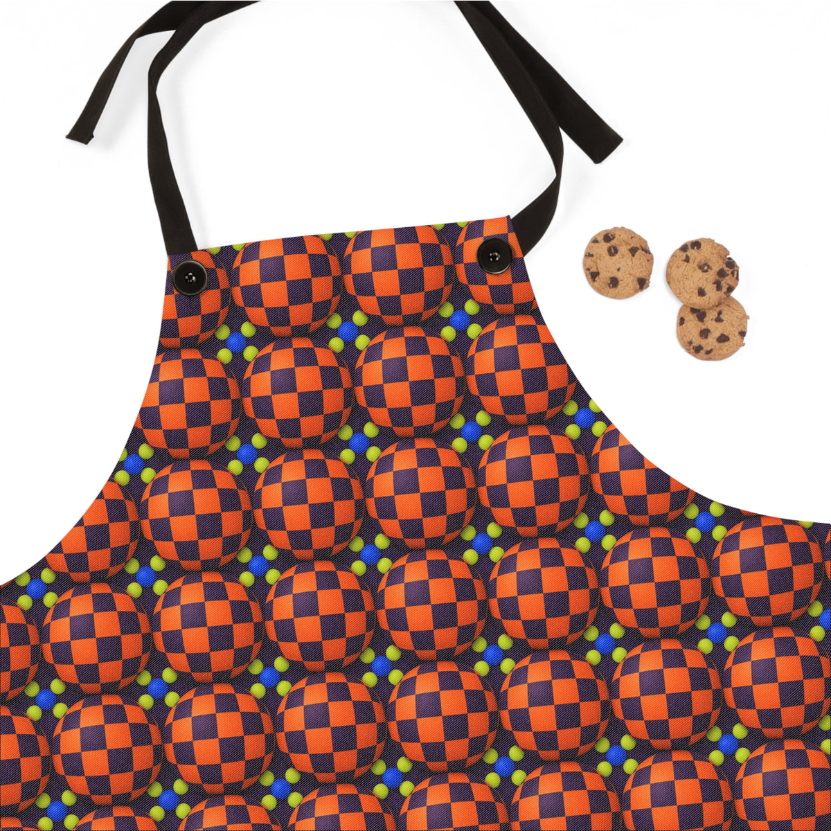 Checker Bulge Apron – Op-Art Pattern