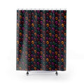 Mirror Glass Orbs Shower Curtain – Holographic-Look Jelly Pattern