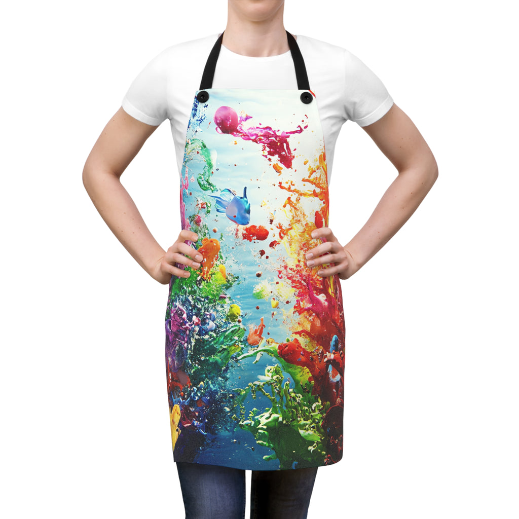 Coral Reef Splash Apron – Underwater Splash Art