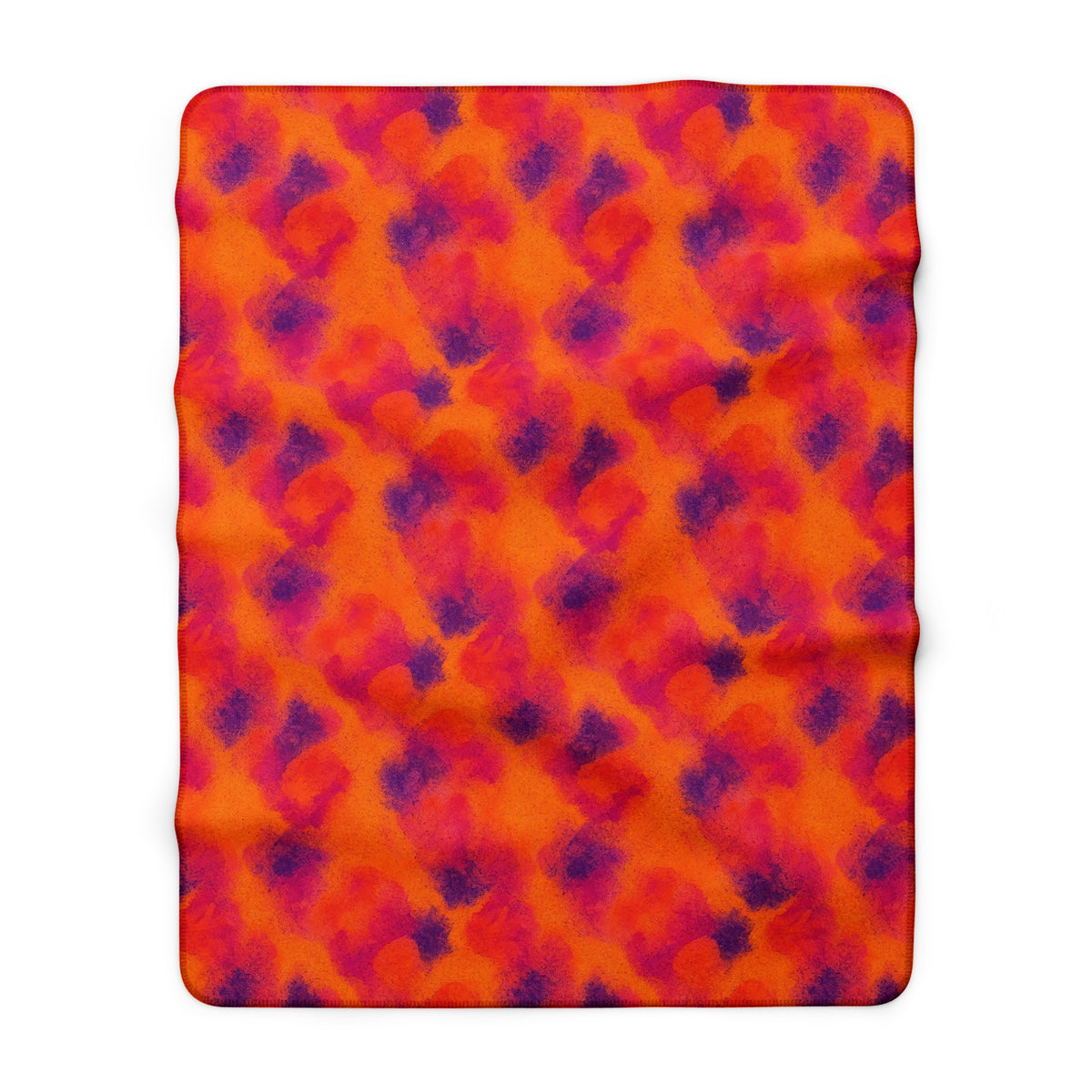 Granulated Colour Pools Sherpa Fleece Blanket – Watercolour Bleed Pattern