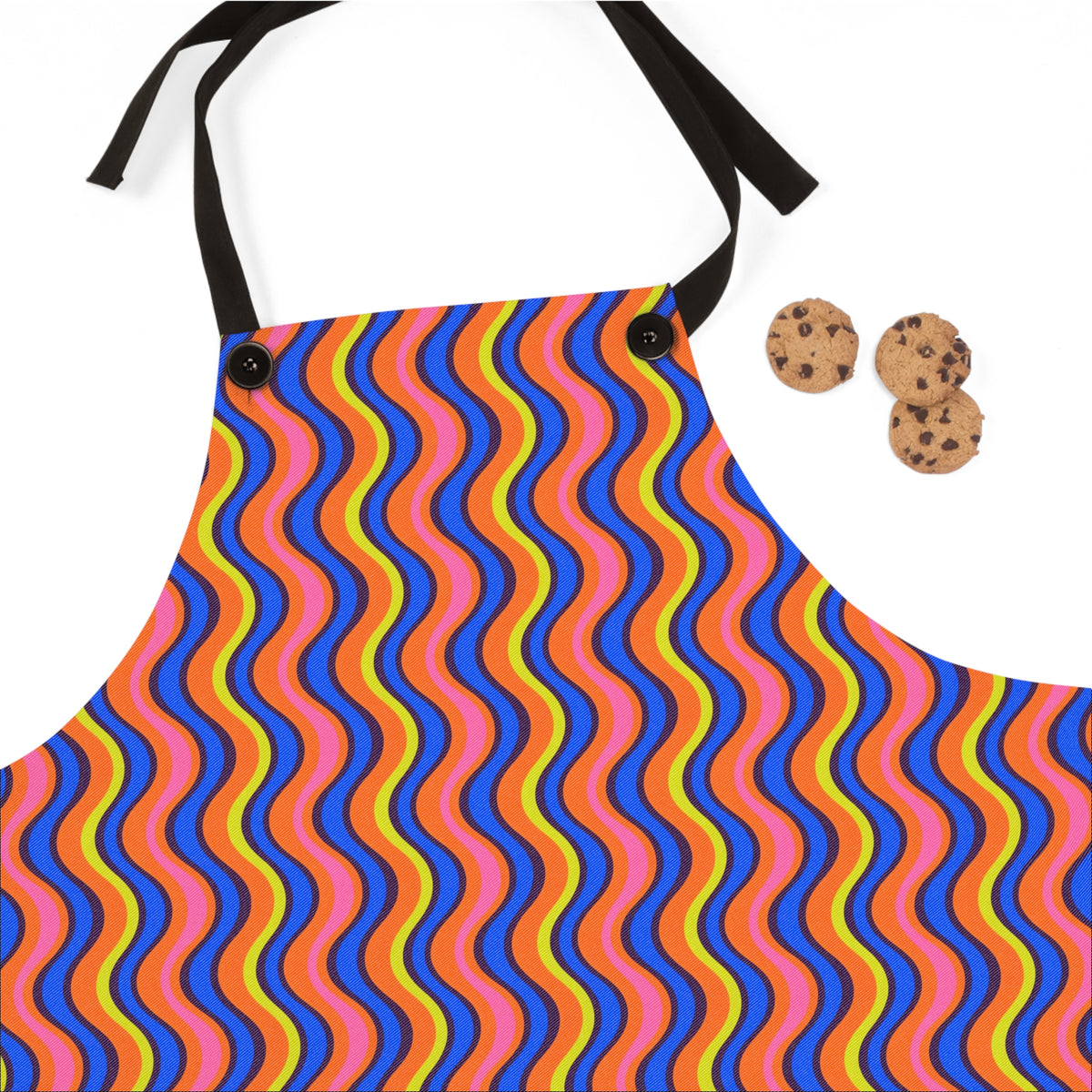Warped Circus Stripes Apron – Op-Art Pattern