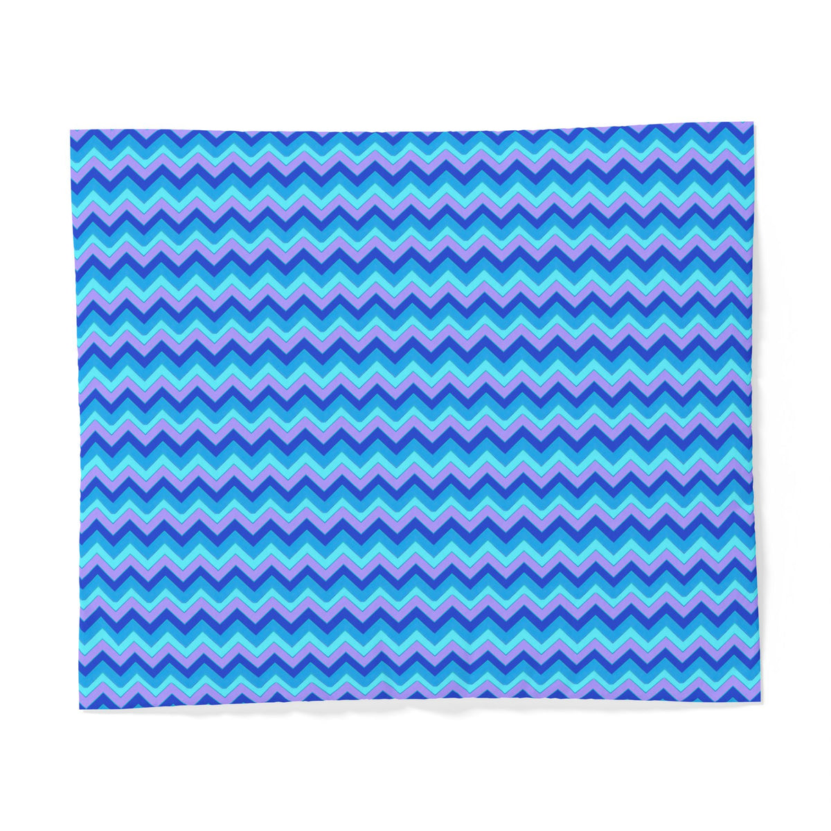 Jewel Chevron Bands Cotton Duvet Cover – Ice Jewel
