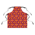 Swoosh Cutouts Apron – Cut-Paper Abstract Pattern
