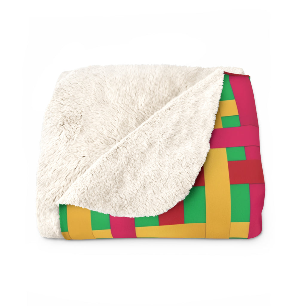 Big Jewel Ribbon Weave Sherpa Fleece Blanket – Ribbon Weave Pattern
