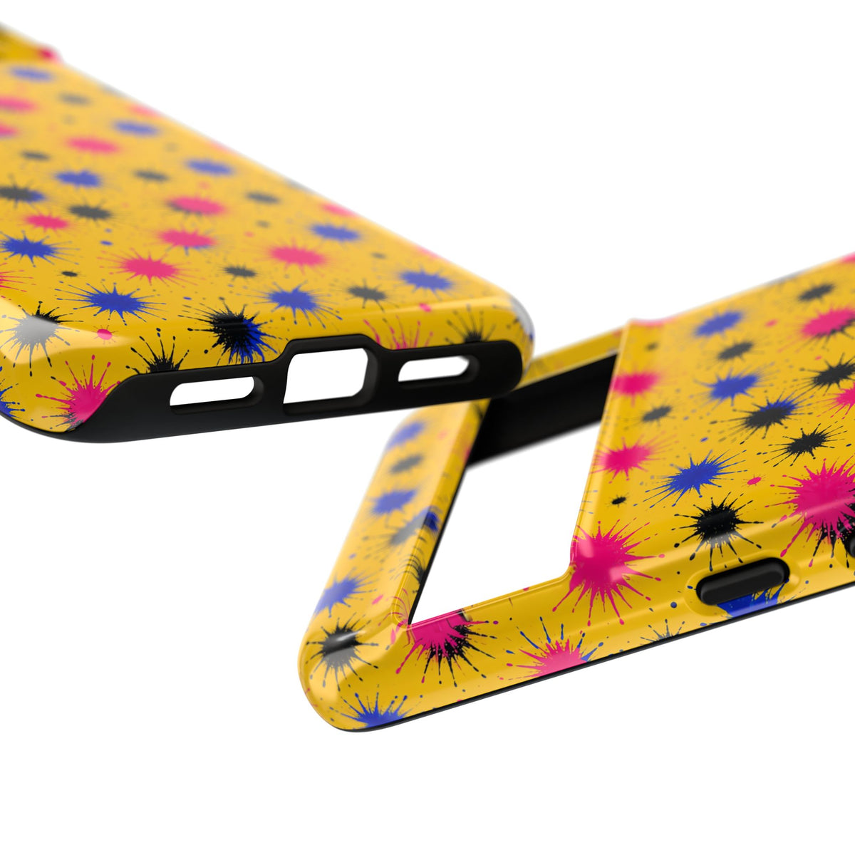 Splash Crowns Tough Phone Case – Ink Splash Pattern