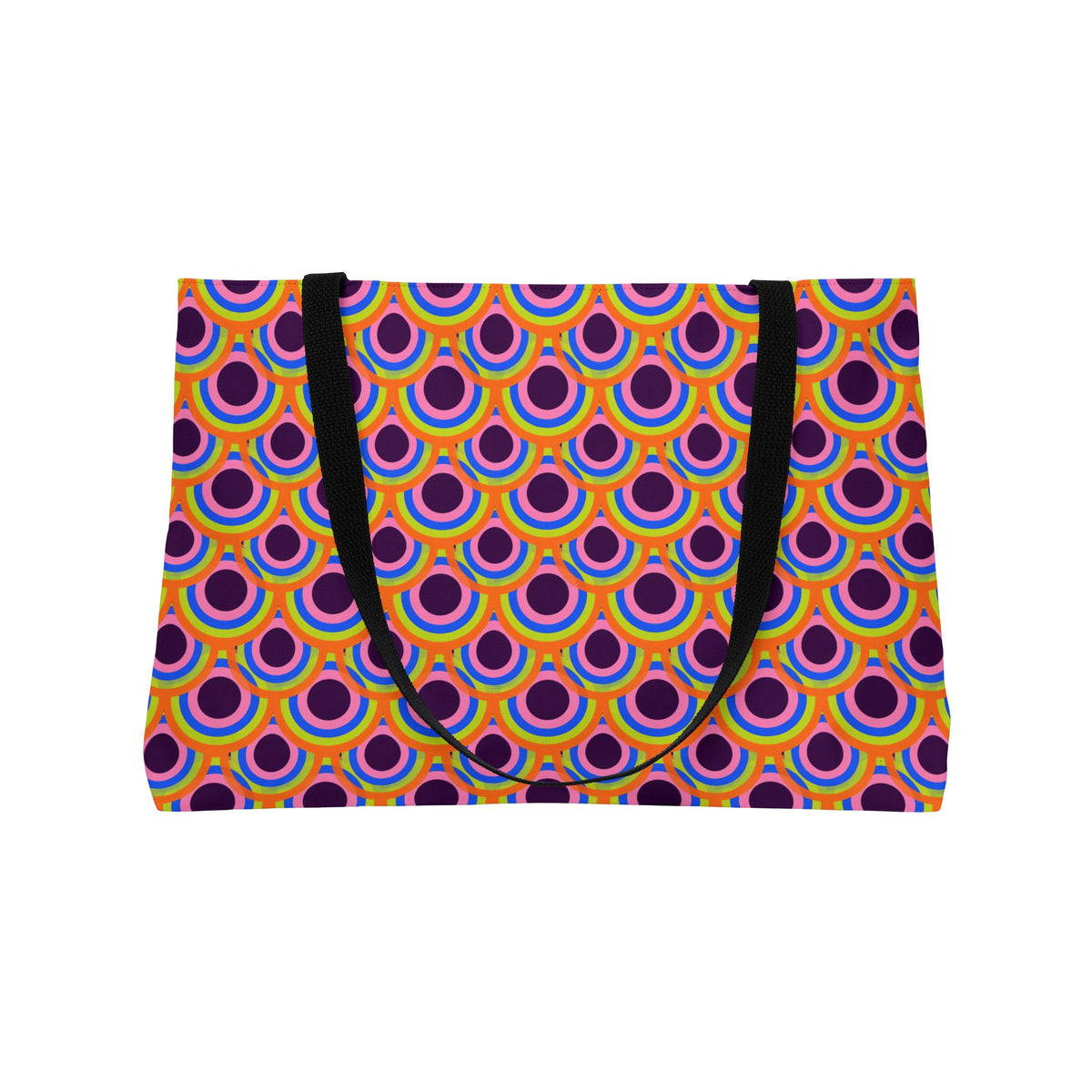 Pop Op Circles Weekender Tote Bag – Op-Art Pattern