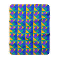 Jewel Block Quilt Sherpa Fleece Blanket – Peacock Jewel