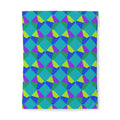 Grand Fractured Rhombus Cotton Duvet Cover – Peacock Jewel