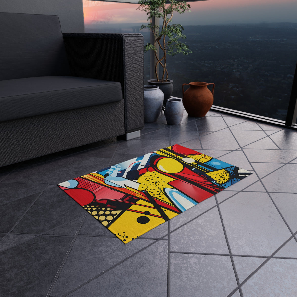 Pop Art Blast Outdoor Rug – Pop Art Abstract